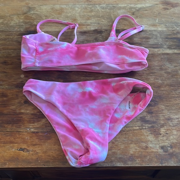 (3for$15)Small pink tie dye 2piece - - Picture 2 of 5